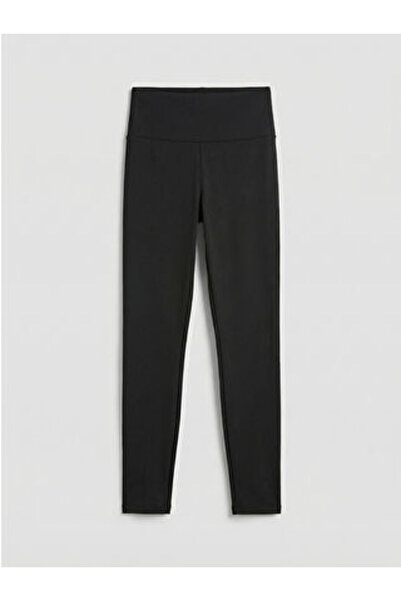 LC Waikiki Black High Waist Women's Sports Leggings