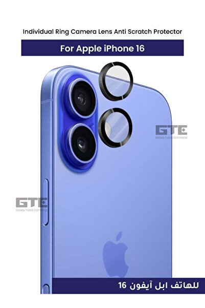 Promass واقي عدسة الكاميرا الفردي المضاد للخدش لهاتف iPhone 16 - شفاف