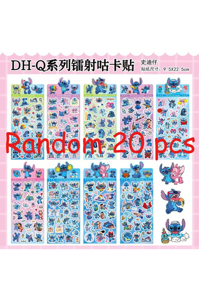 Choice3 Choice Random 20 pcs 10 pcs of Stitch Sticker Deco Laser DIY Stickers...