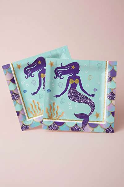 Umamiçe مناديل ميرميد فانسي 16 قطعة