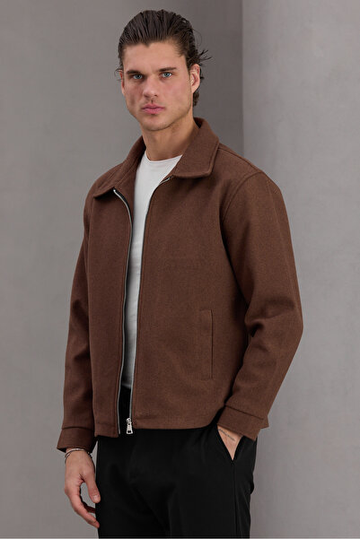 Bossago Men's Black Oversize Premium Quality Textured Jacket