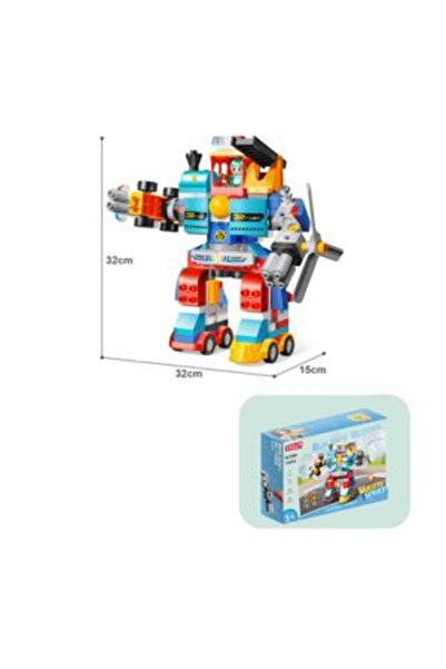 PlayFun Joc Construcție Robot 172 Piese