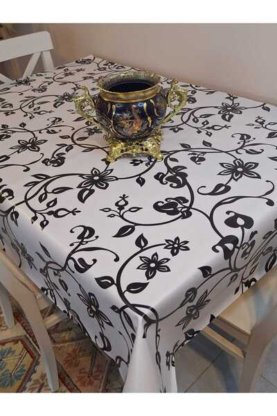 Başak Ev Tekstili Fiber Pvc Tablecloth – Modern, Durable, Wipeable, and Styli...