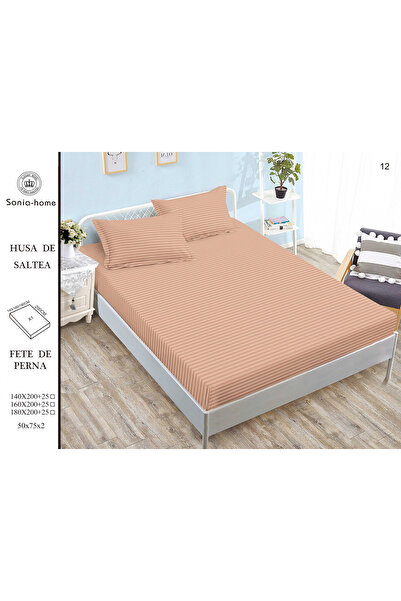 FIONNA.RO Damask Cotton Cover 180x200cm - Salmon Orange