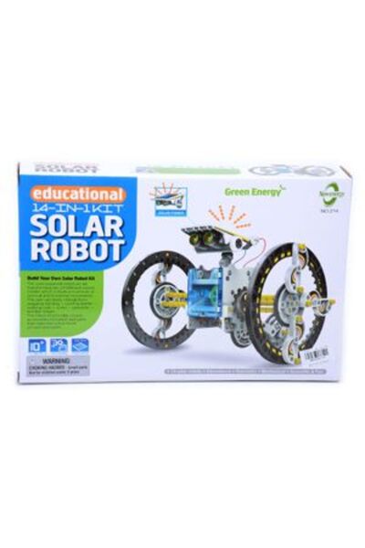 PlayFun Robot Solar 14 în 1 DIY