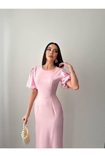 Ekim Store Butterfly Sleeve Slit Maxi Dress
