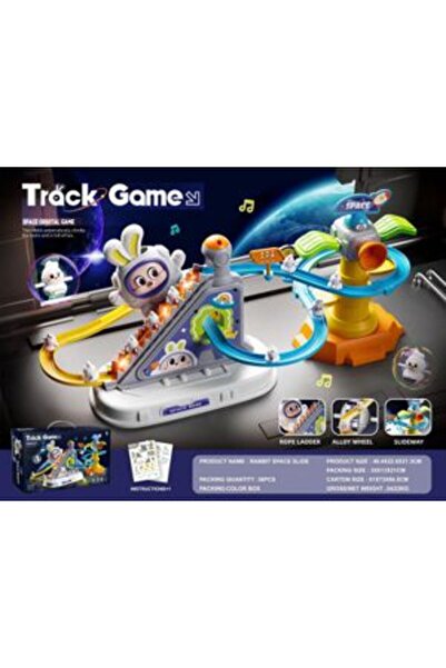 PlayFun Circuit Iepuraș cu Rampă, Extraterestru și 6 Figurine