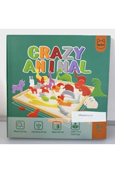 PlayFun Joc Lemn Puzzle 3D Animale