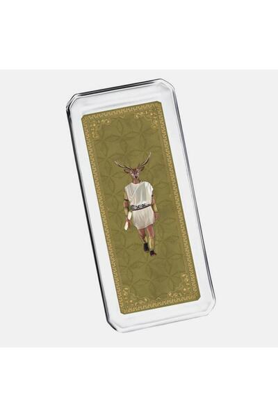 VITELLI DUBAI DEER Roman Glass Plate