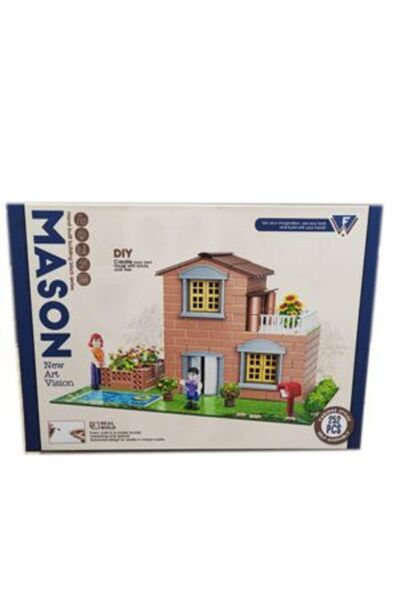 PlayFun Set construcție casă „Mason” – DIY, 352 piese