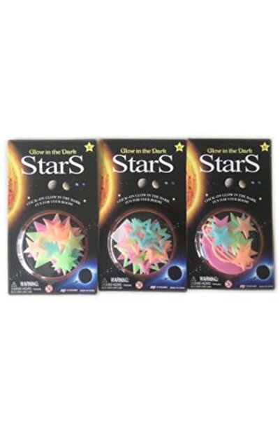 PlayFun Set Fosforescent Stele și Lună Luminoase 3 Modele