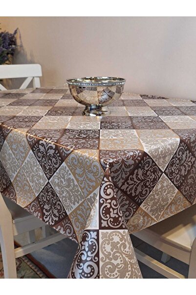 Başak Ev Tekstili Fiber Pvc Tablecloth – Modern, Durable, Wipeable, and Styli...