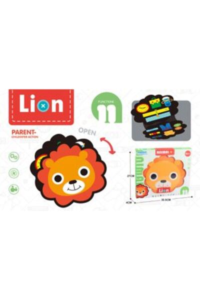 PlayFun Placă Activități Leu Textilă