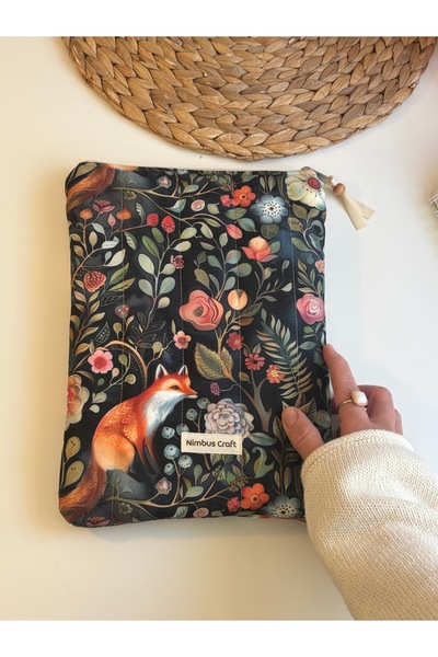 Nimbus Craft Tilki desenli kitap ve tablet çantası