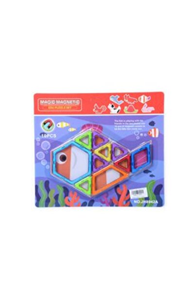 PlayFun Joc Construit Magnetic 10 Piese