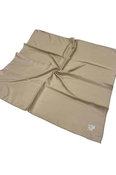 Levidor Tivil Pure Silk Scarf Ist 2123-05 Beige Solid Color