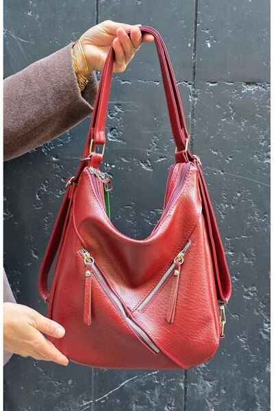 çantamgelsin Women's Backpack and Shoulder Bag with 2 Large Main Compartments...