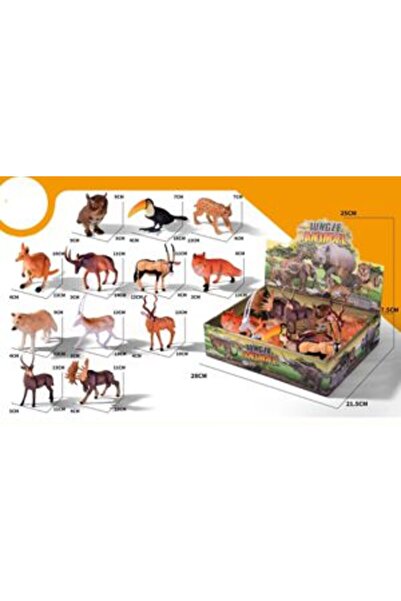 PlayFun Animale Sălbatice 12 Bucăți/Cutie