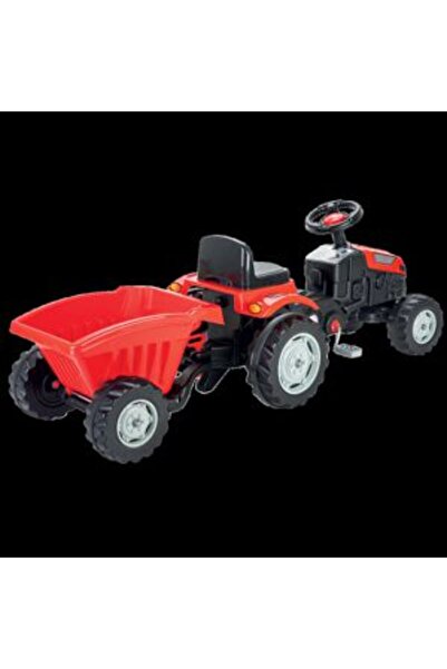 PlayFun Tractor cu Remorcă Roșu