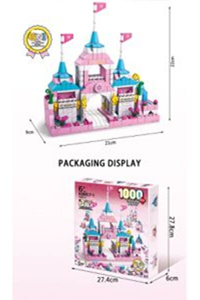 PlayFun Joc Construcții Castel 1000 Piese