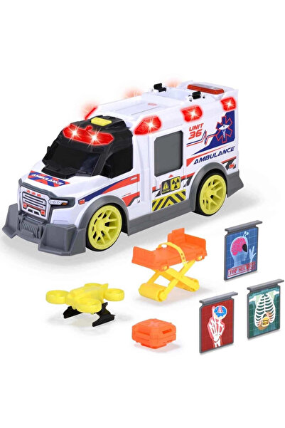 TOYFEST Dickie Işıklı Sesli Drone Destekli Ambulans