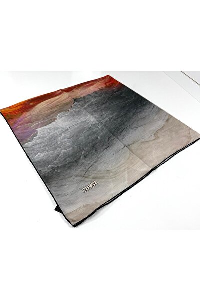 MİRAY Nevada Large Size Organic Cotton Scarf - 120 X 120 - 06252 05