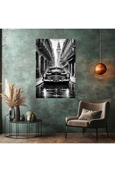 LUXRN Classic Car Wall Painting Frameless Modern Office Living Room Decoratio...
