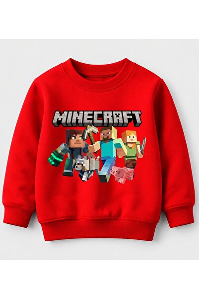 Efendioğlu Design Світшот Minecraft Персонажі Довгорукавний принтований дитяч...