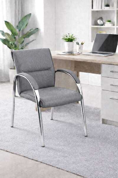YRN OFIS Ofis misafir bekleme koltuğu büro sandalyesi bekleme sandalyesi Krom...