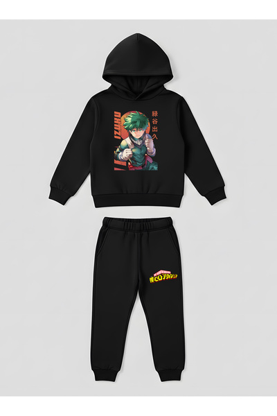 SVART WEAR My Hero Academia Izuku Midoriya Παιδικό Σετ Φούτερ με Στάμπα 2 τεμ...