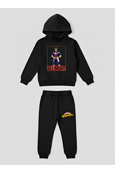 SVART WEAR Set de hanorace pentru copii cu imprimeu My Hero Academia All Migh...