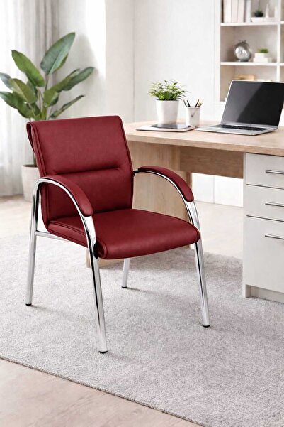 YRN OFIS Ofis misafir bekleme koltuğu büro sandalyesi bekleme sandalyesi Krom...