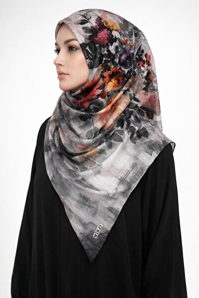 MİRAY وشاح نيفادا كبير الحجم من القطن العضوي - 120 × 120 - 06253 04