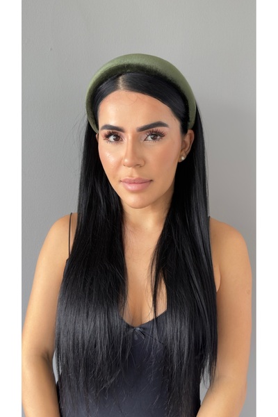 YOYYO Women's Crown Velvet Padded, Soft Hair Accessory