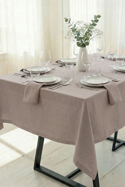 cotton maison مفرش طاولة فاخر من قماش بنما الخالٍ من الأوساخ - قماش بطة مخلوط...