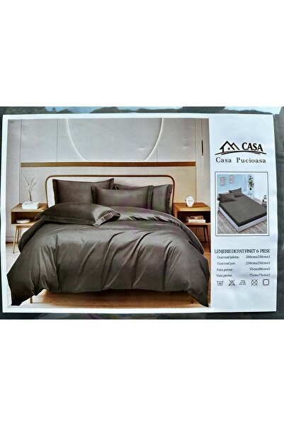 Casa Pucioasa 6-piece Duvet Cover Set , King Size Deluxe 230x250 cm, fine Cot...