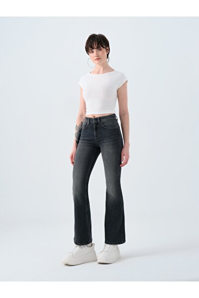 Loft Flare Slim Fit Kadın Pantolon