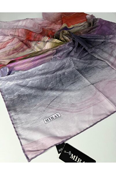 MİRAY Nevada Large Size Organic Cotton Scarf - 120 X 120 - 06252 01