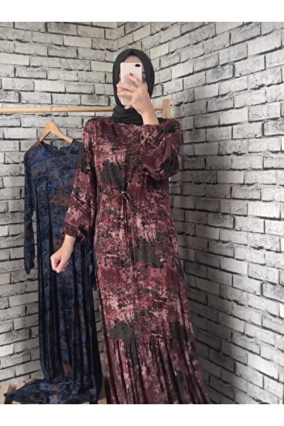 MODELİSA FİTİL BATİK DESEN LÜX ELBİSE