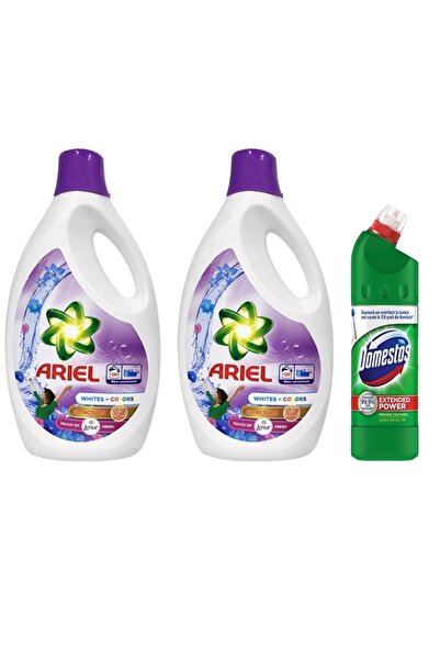 Ariel 2x White + Color Detergent 5.7 L + GIFT Domestos Disinfectant Pin 750ml