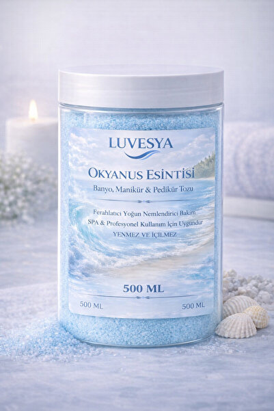 luvesya Okyanus Esintili Nem Tozu 500 ML – Ferahlatıcı Banyo & Manikür Pedikü...