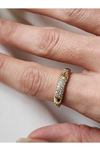 ZÜLİSCH XUPİNG YÜZÜK GOLD 14K ÇELİK ZİRKON TAŞLI