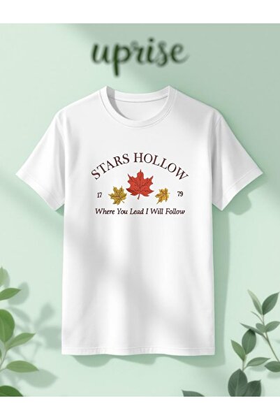 Vordevia Stars Hollow Gilmore Girls Βαμβακερό T-shirt με στάμπα σε μεγάλο μέγ...