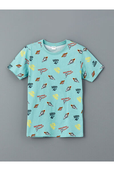 LC Waikiki Top de pijama pentru băieți Özmarka, nou sezon, cu gât tip crewneck