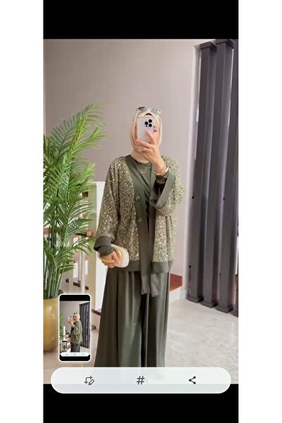 QARİN Pullu payet üçlü takim