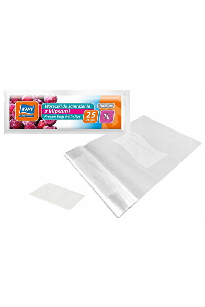 Other Pungi pentru congelare alimente cu cleme 1L 18x25cm 25 bucăți