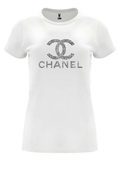 Cooloryx Women's Silver Glitter T-Shirt