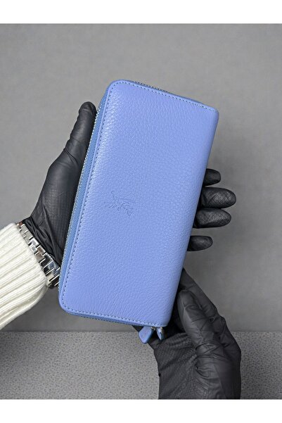 NZCLUB Жіночий гаманець-портфоліо з оригінальної шкіри з подвійною блискавкою...