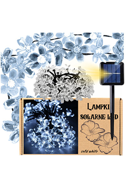 Other Ghirlandă de flori solare cu 50 LED-uri, lumină exterioară alb rece