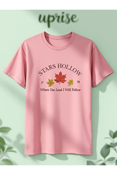 Vordevia Stars Hollow Gilmore Girls Βαμβακερό T-shirt με στάμπα σε μεγάλο μέγ...